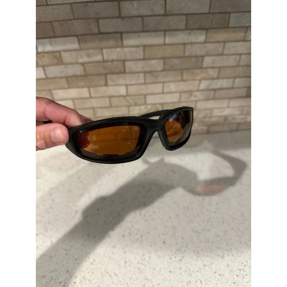 Epoch‎ Eyewear Motorcycle Riding Sports Sunglasses Black Frame Smoke Lens